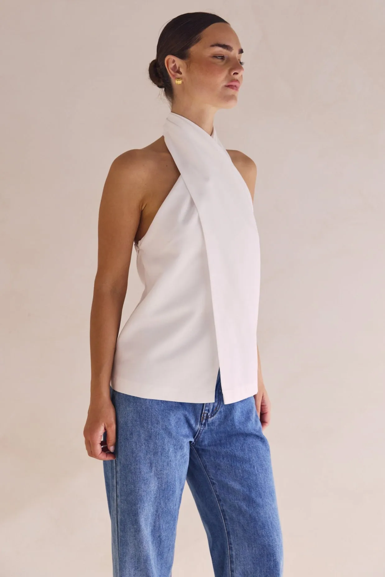 Suri Top (White) HighDensityFoam PreWashed