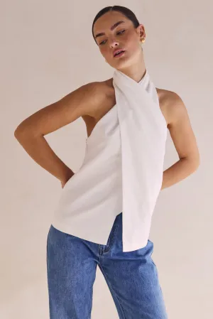 Anti Static Cloth Blend MicrofiberBlend Suri Top (White)