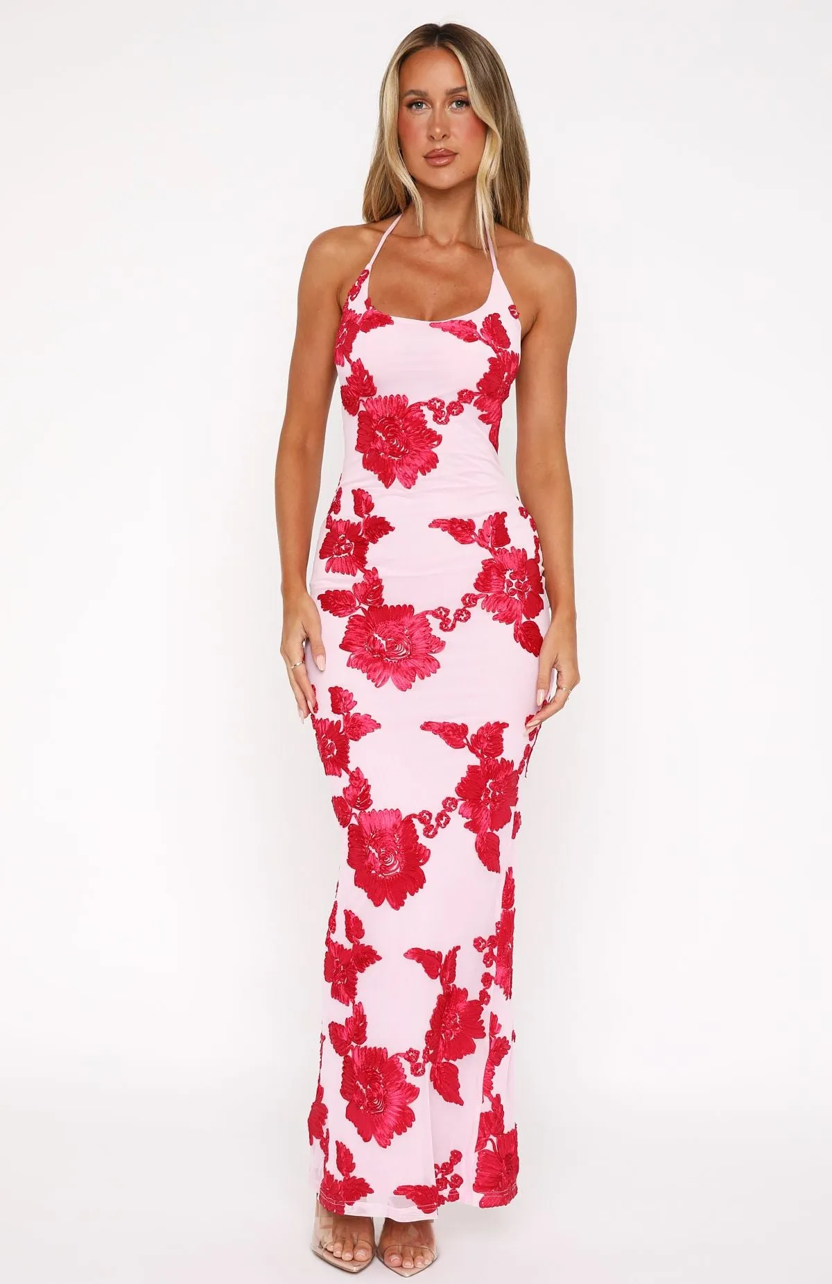 Summer Ready Maxi Dress Pink NonIrritating NonSlip Grip Tape