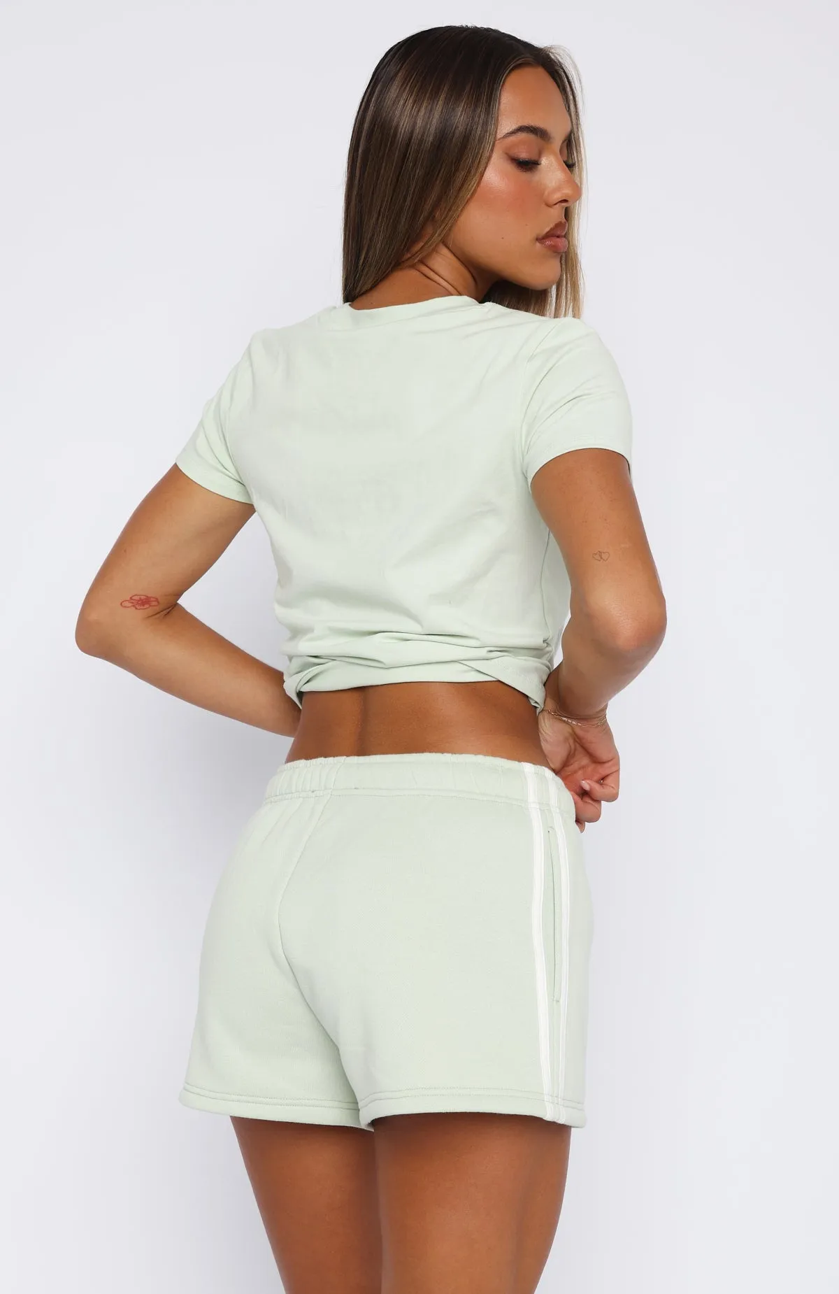 QuickDry Technology FineGauge Knit 11th Street Out & About Lounge Shorts Iced Matcha