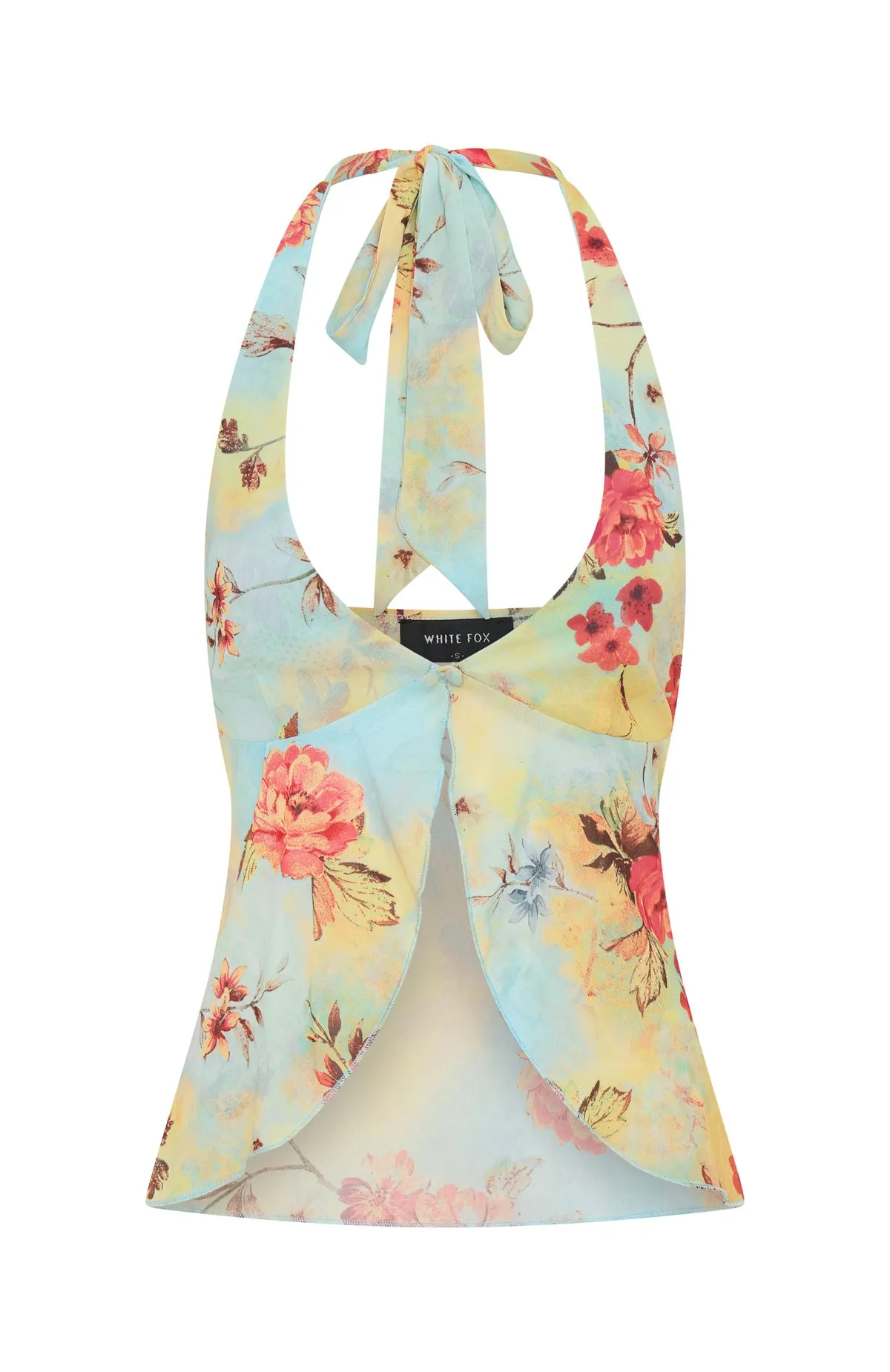 Sweet Tea Halter Top Spring Dream Contrast Stitching