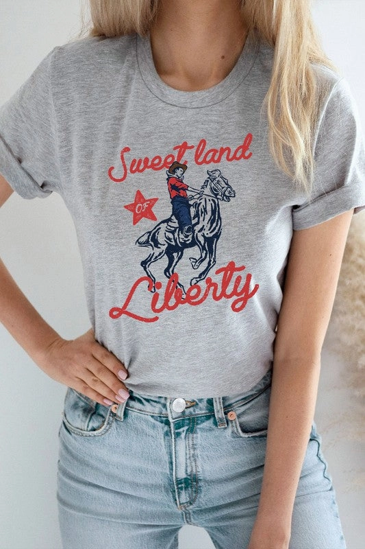 Sweet Land Of Liberty Basic Graphic Tee S-XL Basic Tank