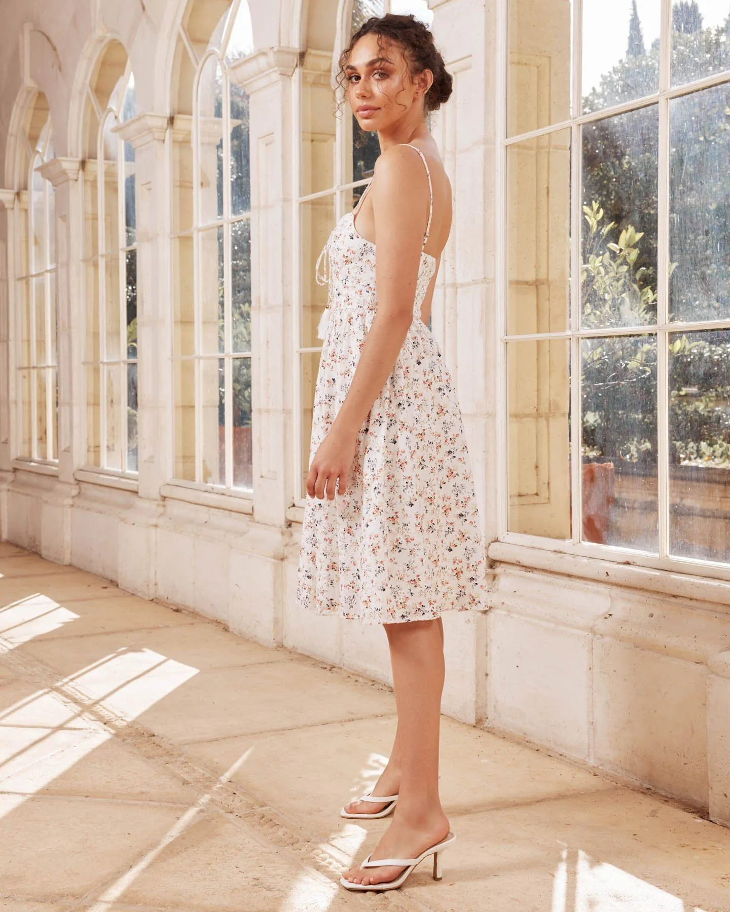 Sylvie Dress - White Floral
