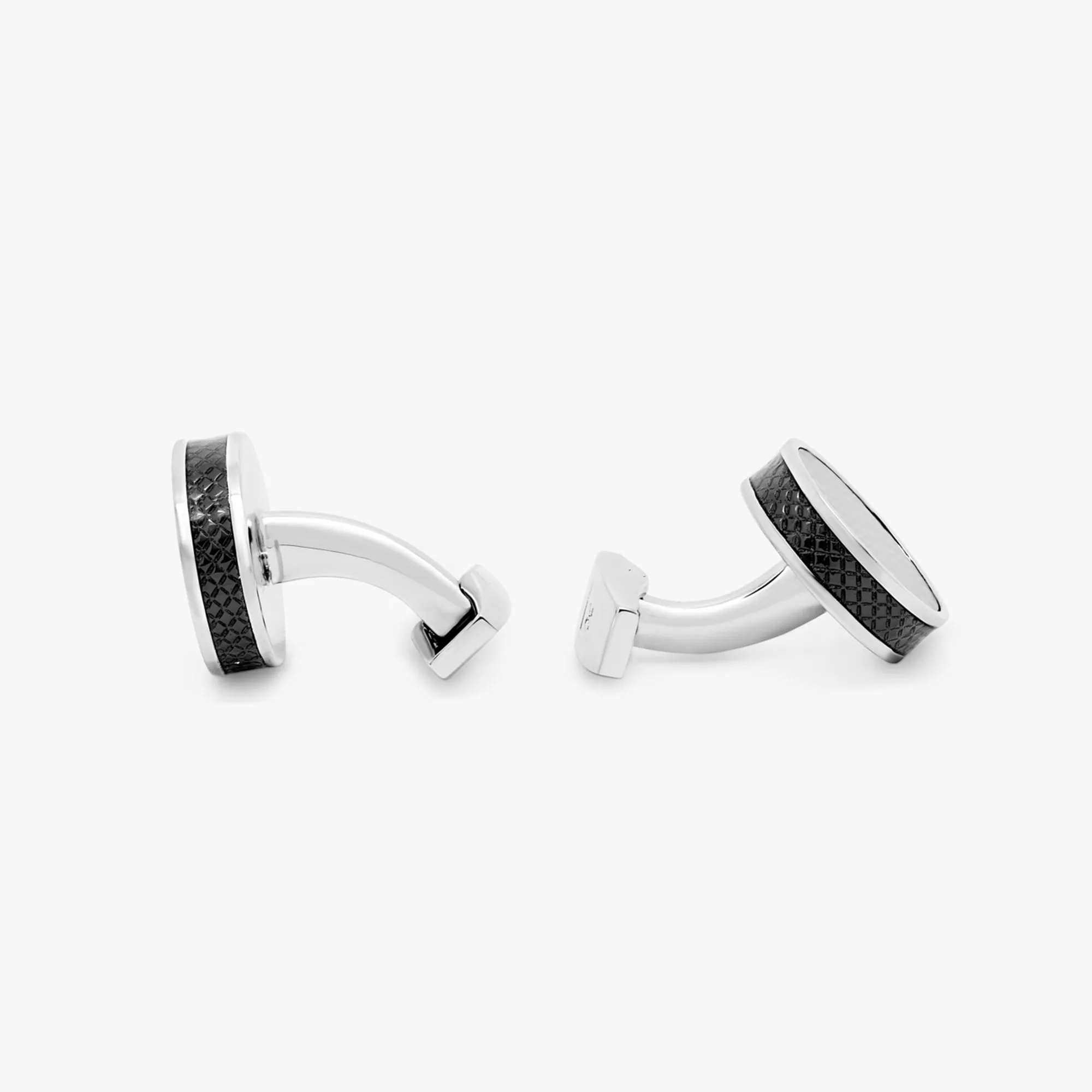 Tablet Cufflinks with Black Carbon Fibre