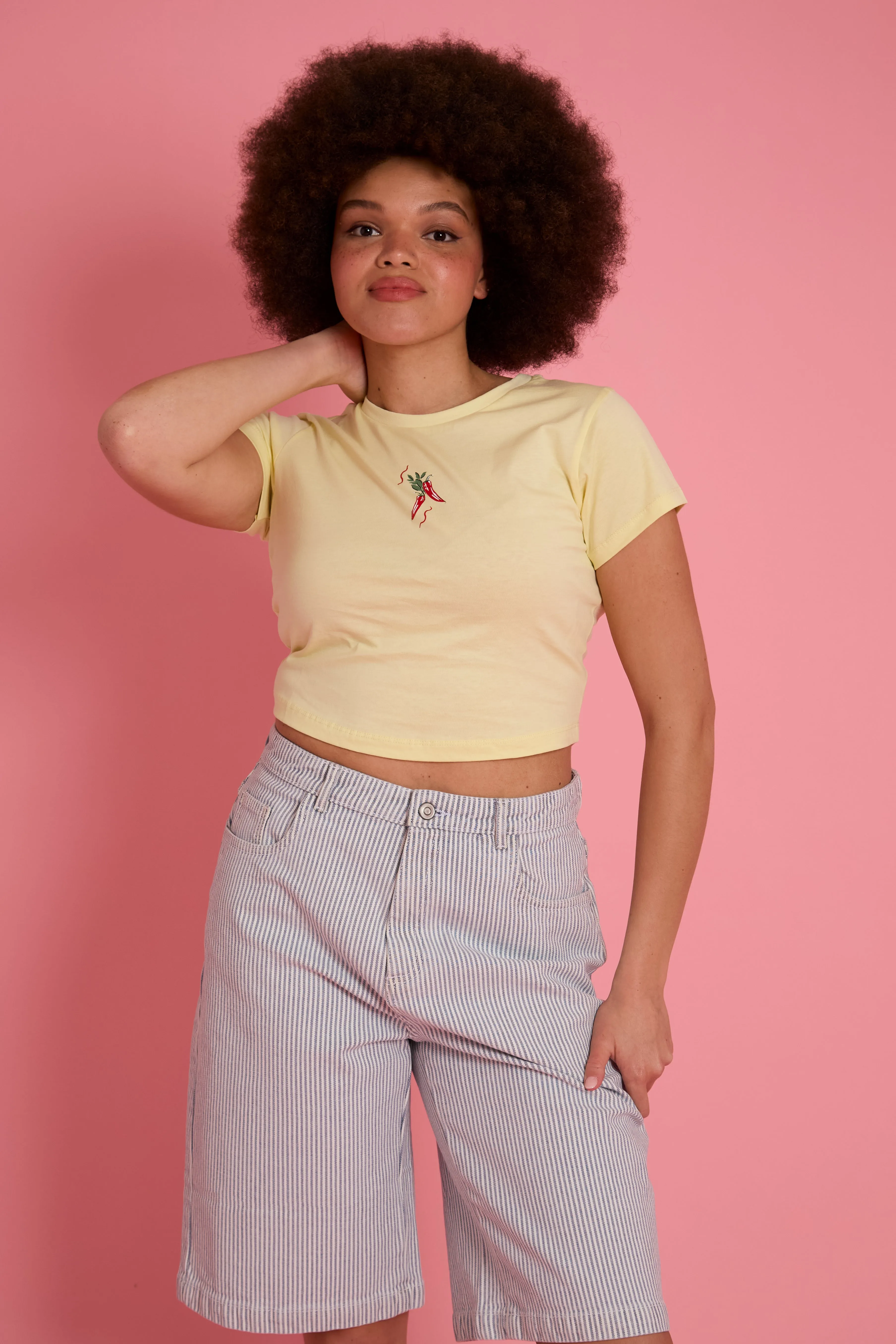 Kiki Chilli Baby Tee - Curve LightReflectiveTrim Tagless Comfort Collar