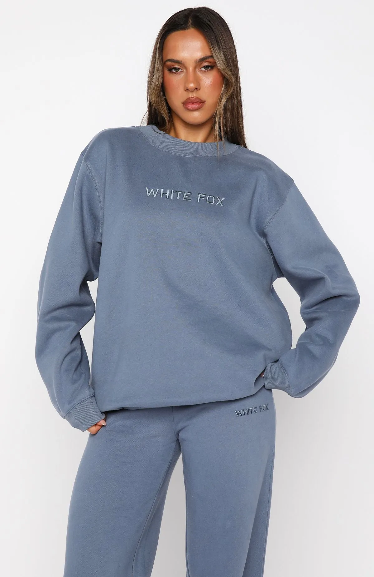 Anytime Fit Stay Lifted Oversized Sweater Ocean