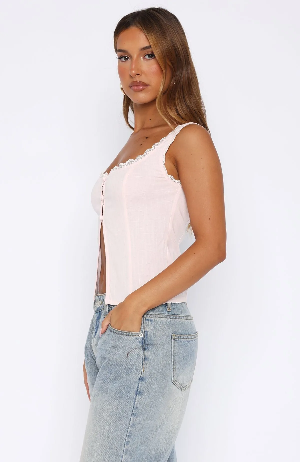 Comfortable fit All This Love Top Baby Pink