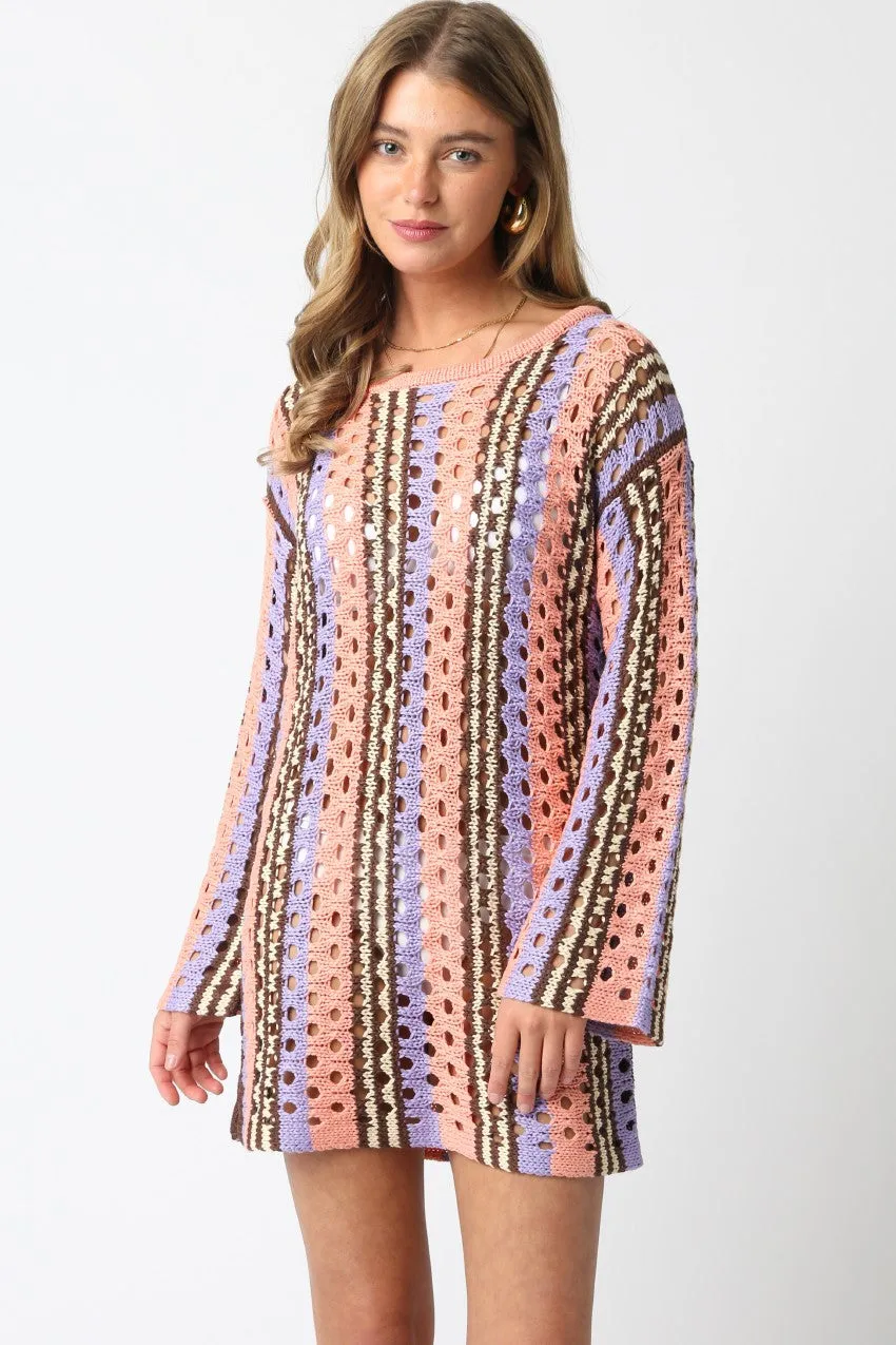 Calm Lines Subtle Glow Phoenix Knit Dress