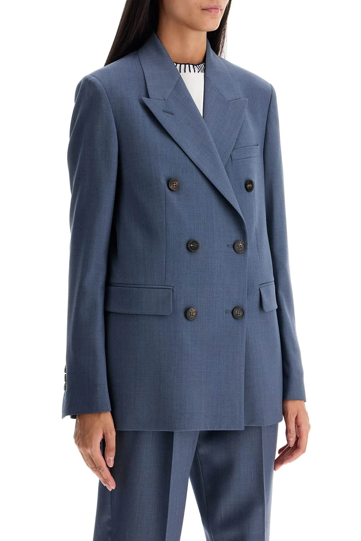 tailored wool fresco blazer GWP00829 P001609 GRISALLIE