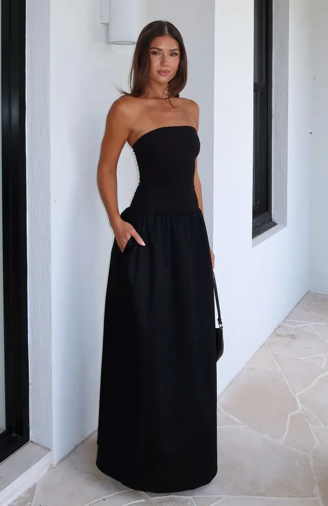 Take Back Maxi Dress Black TearResistantWeave