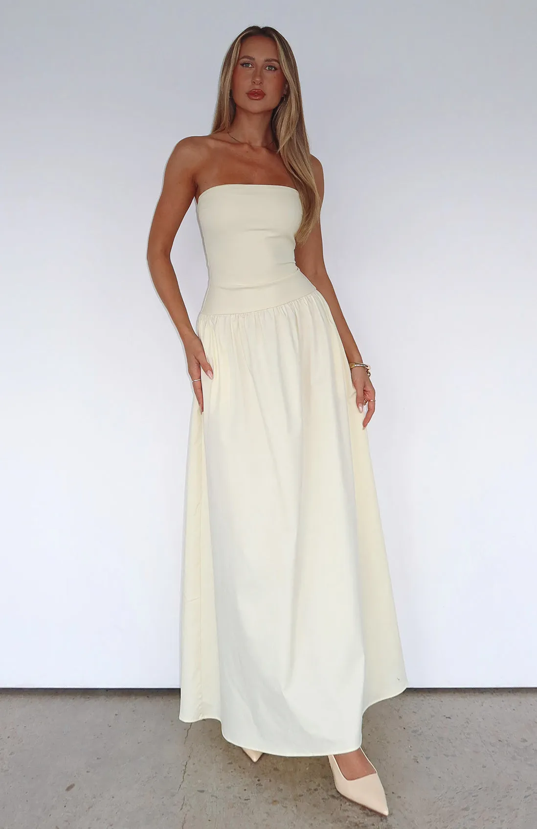 Durable Fiber Blend Take Back Maxi Dress Lemon