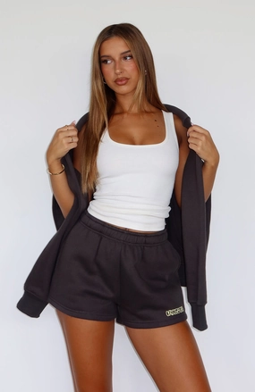 Take A Guess Lounge Shorts Charcoal hypoallergenic material Soft Stretch