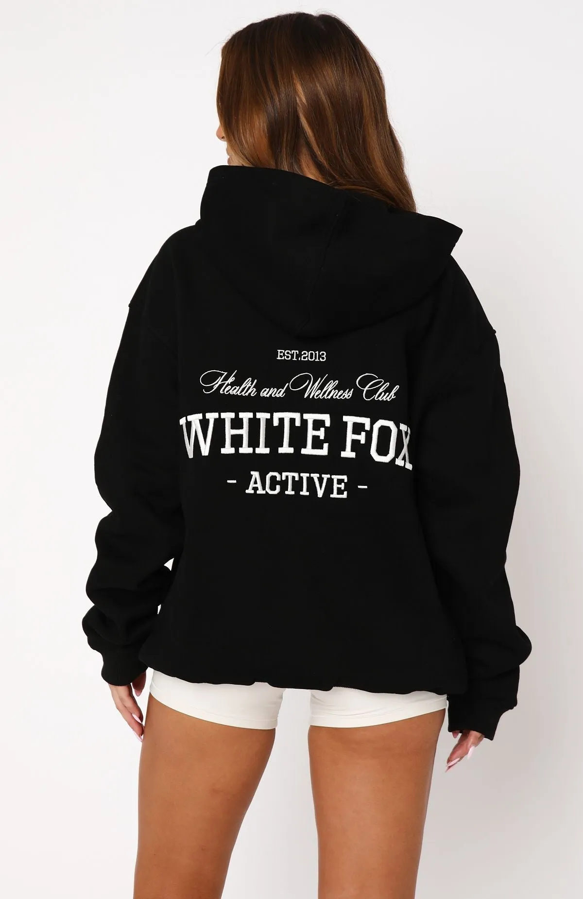 AntiPilling Classic Crew Neck Taking Sides Oversized Hoodie Black