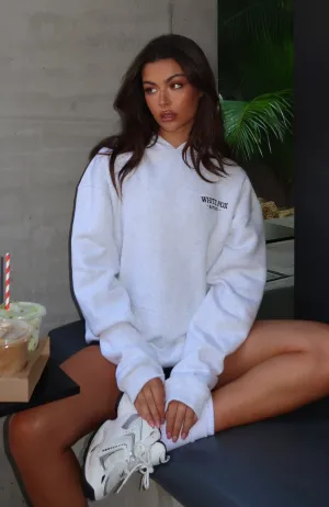 ButtonlessClosure Vintage Hoodie Taking Sides Oversized Hoodie Grey Marle