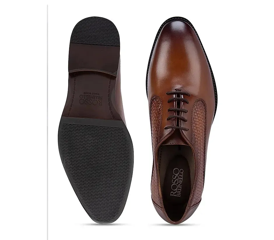 Tan Textured Lace Ups