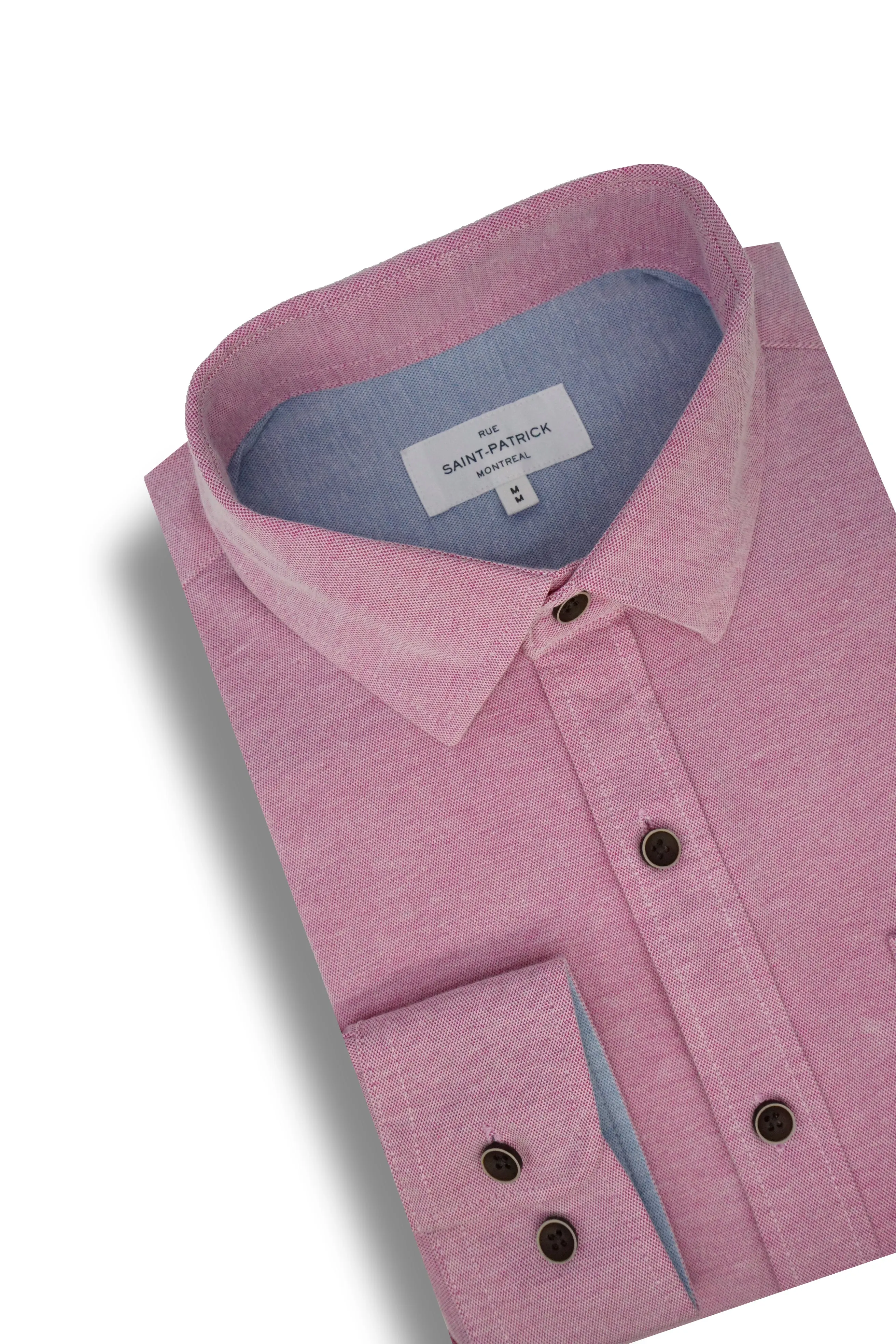 Tanqueray Knitted Pique Shirt in Bubblegum Pink