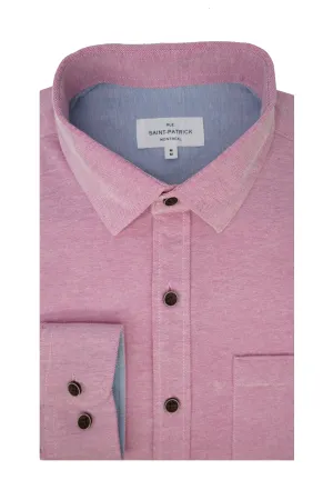 Tanqueray Knitted Pique Shirt in Bubblegum Pink