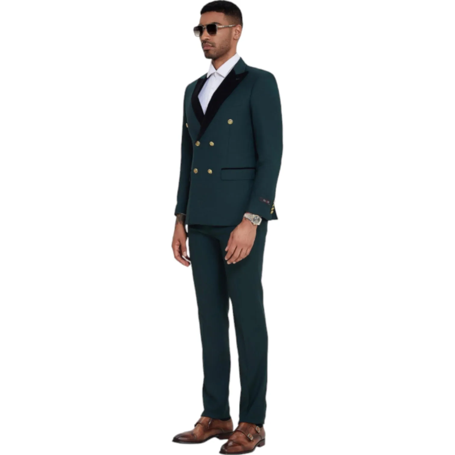 TAZZIO: Double Breast Skinny Fit Suit M415SK