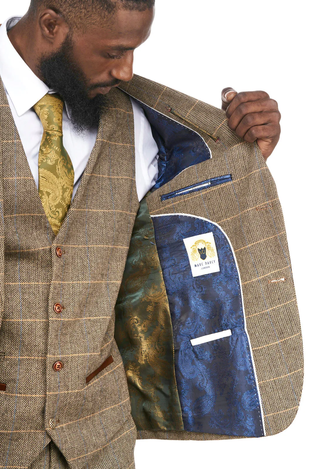 Ted Tan Heritage Tweed Check Blazer | Check Blazer | Wedding Wear | Office Wear