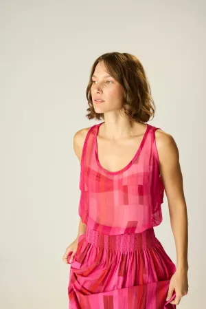 Seamless Construction Design High Neckline ARIANA TANK