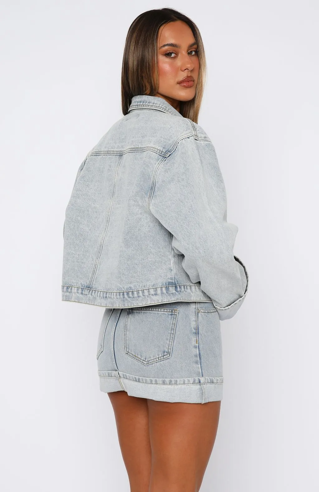 Fit Choice Charlotte Denim Jacket Light Blue