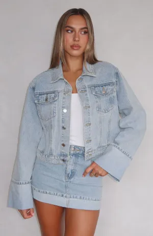 Charlotte Denim Jacket Light Blue Refined Mood Transitional Wear