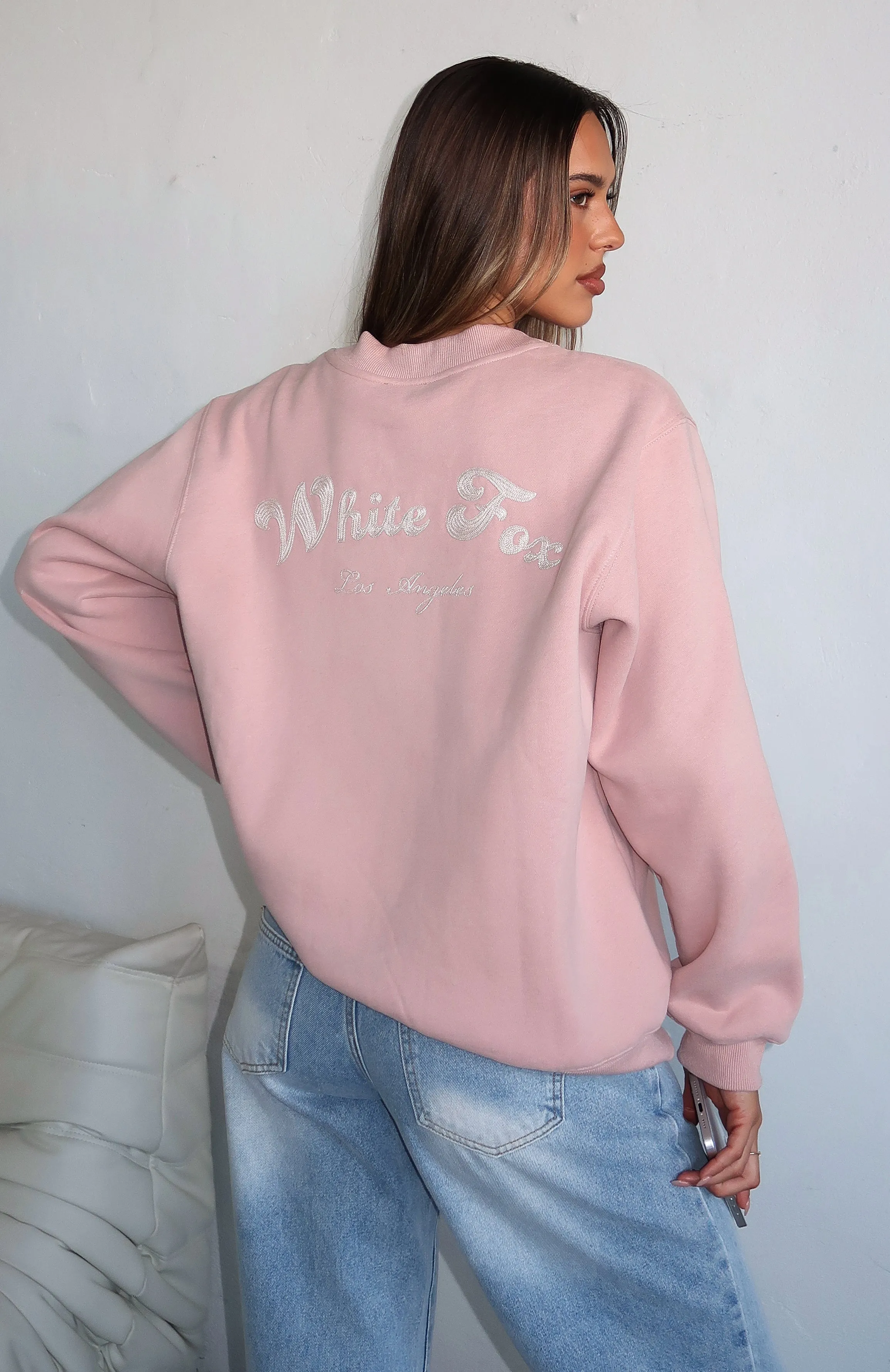 Through Thick And Thin Oversized Sweater Dusty Pink Relaxed casual fit