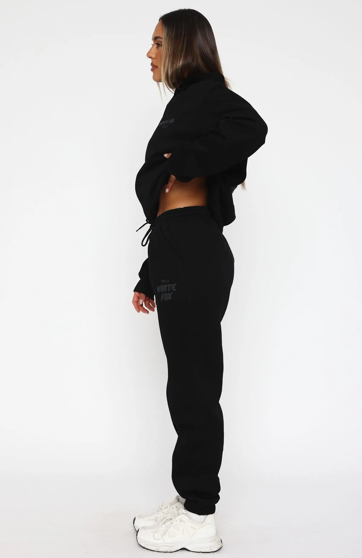 Offstage Sweatpants Onyx Stretch Waistband Design Texture Focus