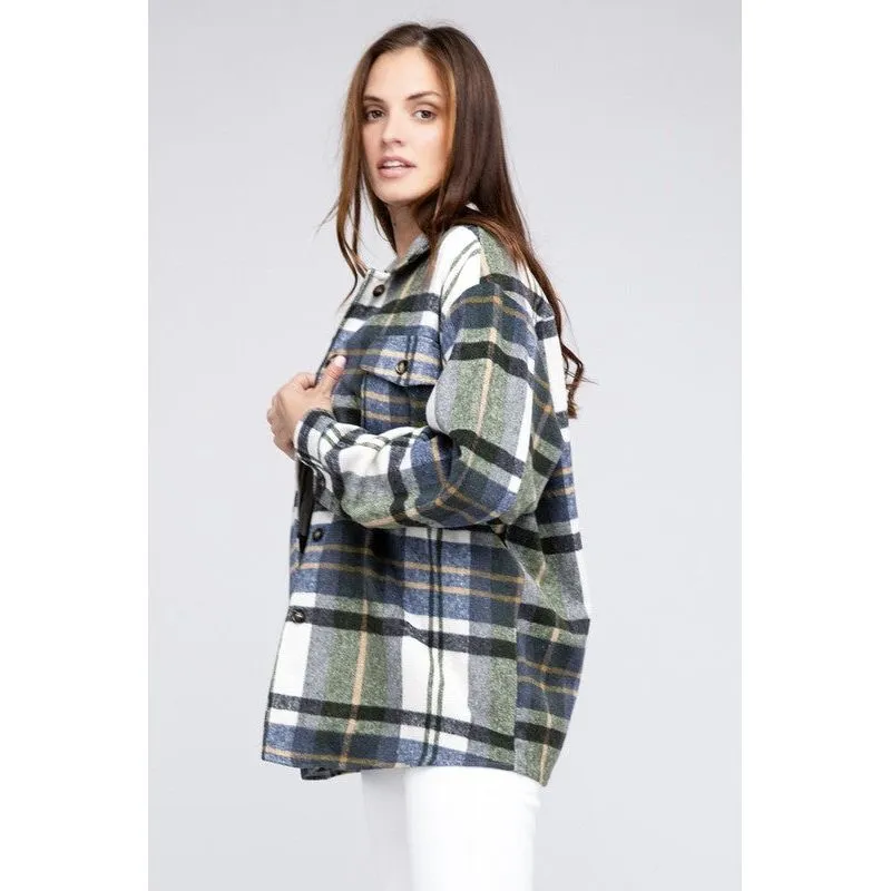 Textured Shirts With Big Checkered Point