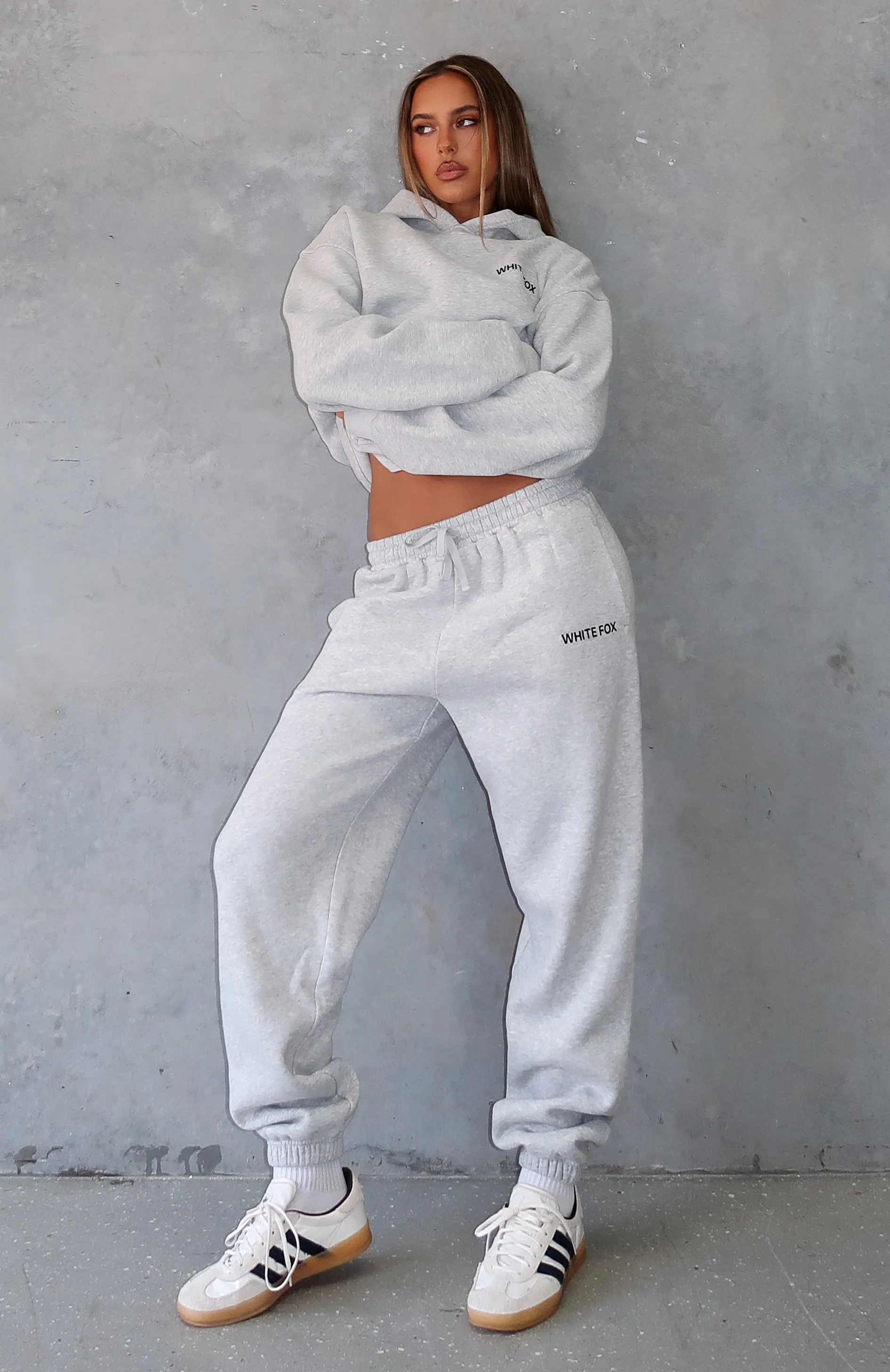 Core Classic Sweatpants Dark Grey Marle Seam Free Edges