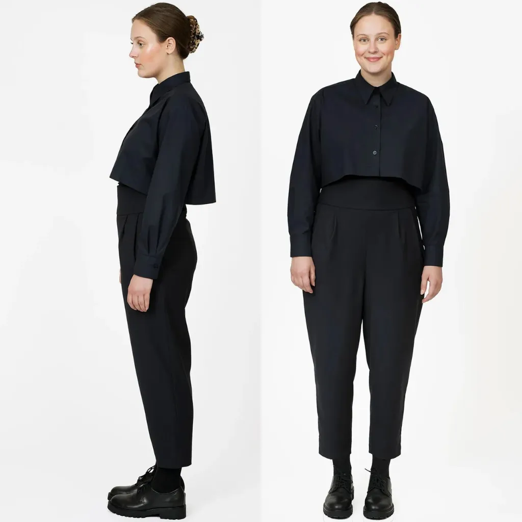 THE ASSEMBLY LINE • Pleated Trousers Sewing Pattern (L - 3XL)