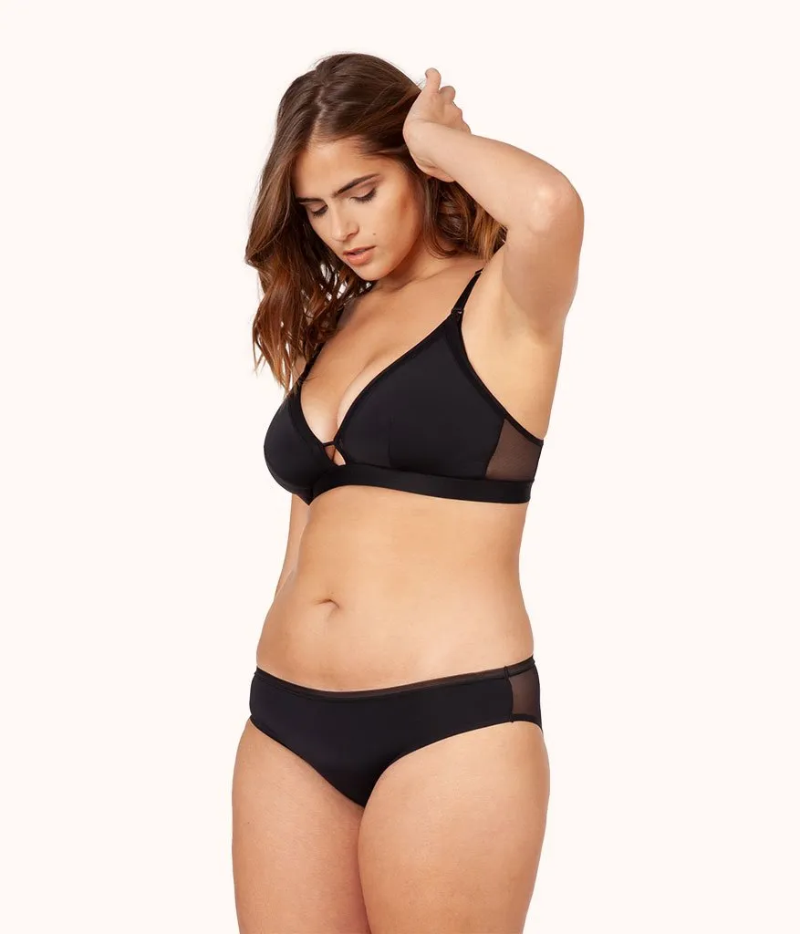 The Busty Maternity Bralette: Jet Black