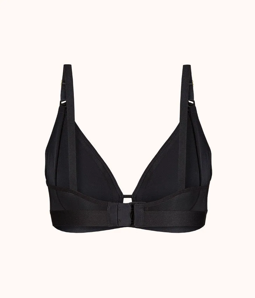 The Busty Maternity Bralette: Jet Black