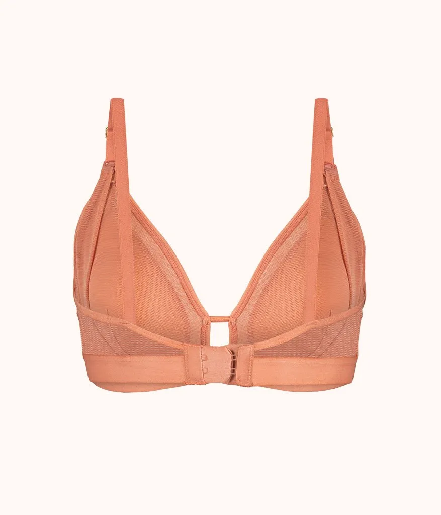 The Busty Maternity Bralette: Terracotta
