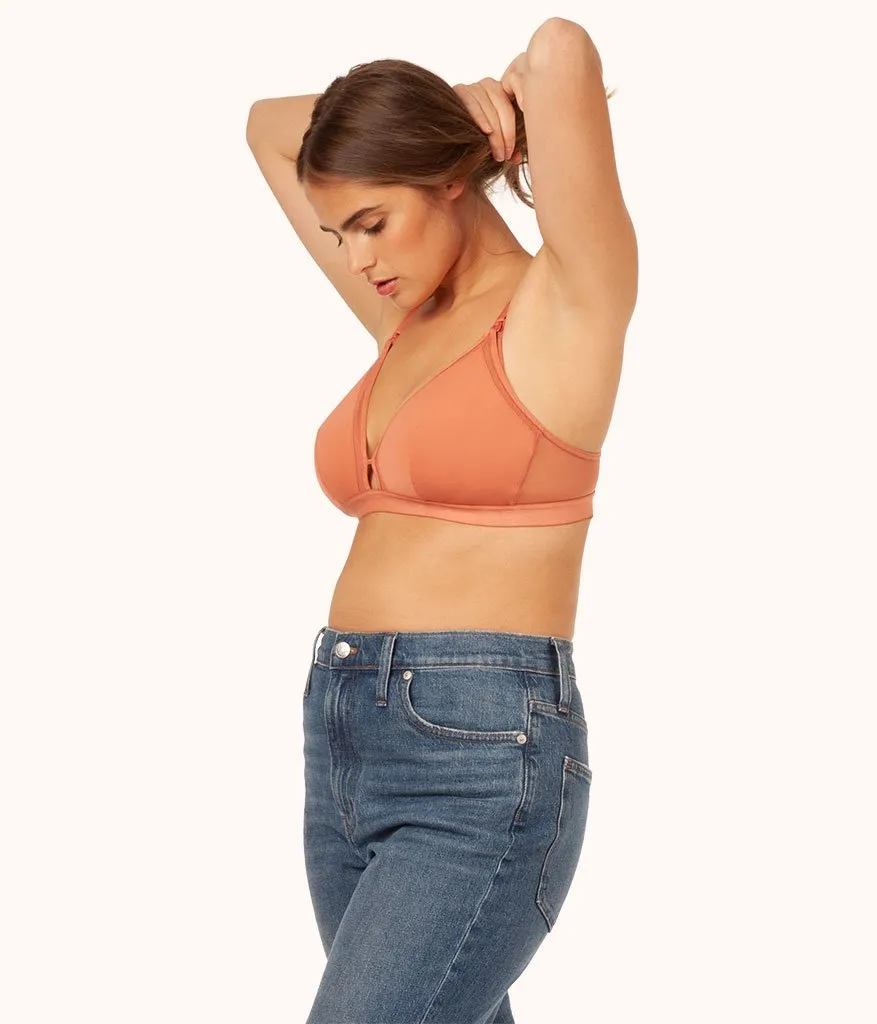 The Busty Maternity Bralette: Terracotta