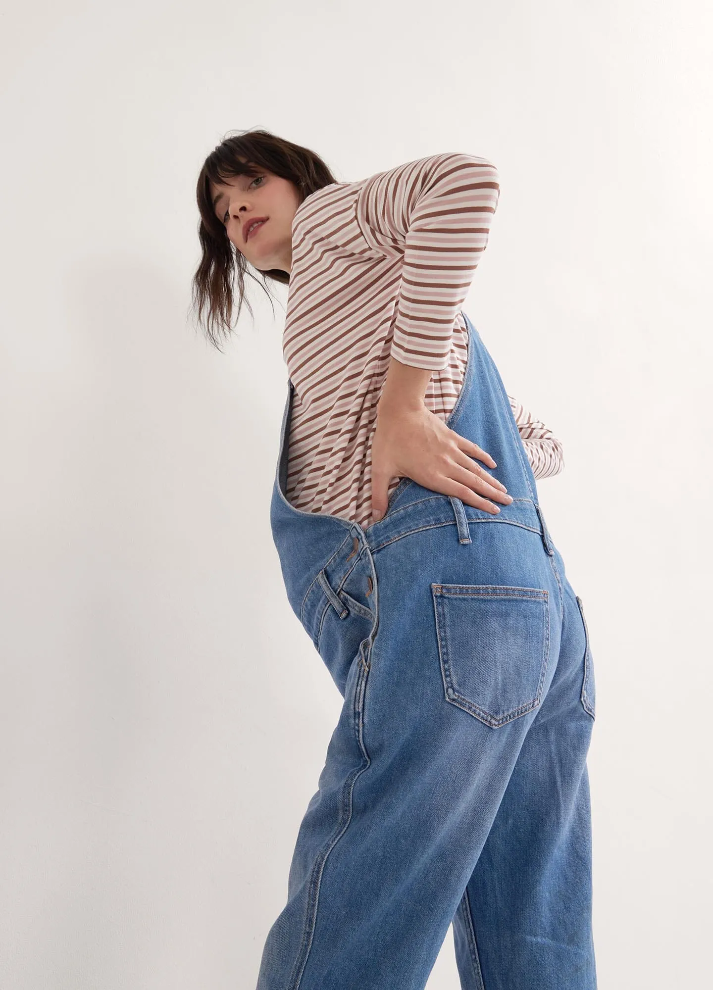 The Denim Maternity Dungarees