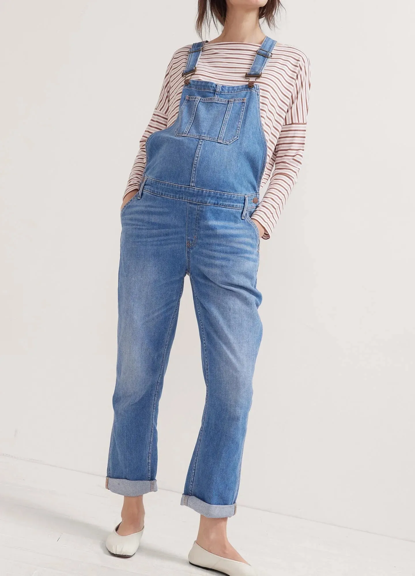 The Denim Maternity Dungarees