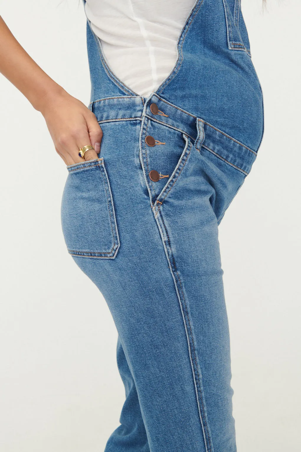 The Denim Maternity Dungarees