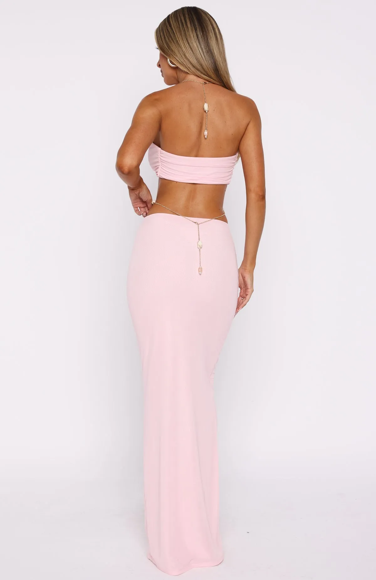 WaterResistant The Empress Maxi Dress Baby Pink