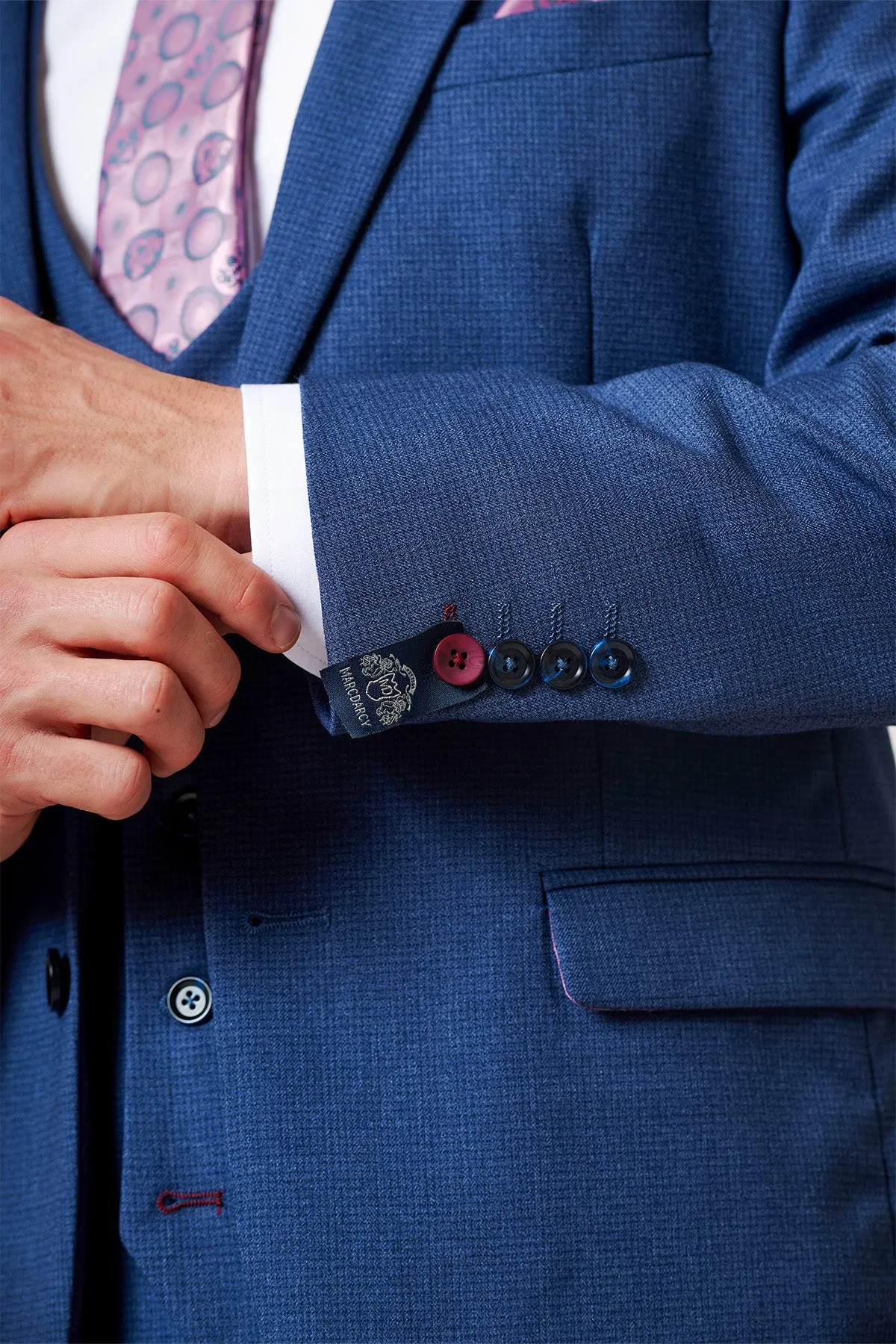 The Everton Collection | Iliman Ndiaye In ASHLEY Navy Blue Three Piece Suit