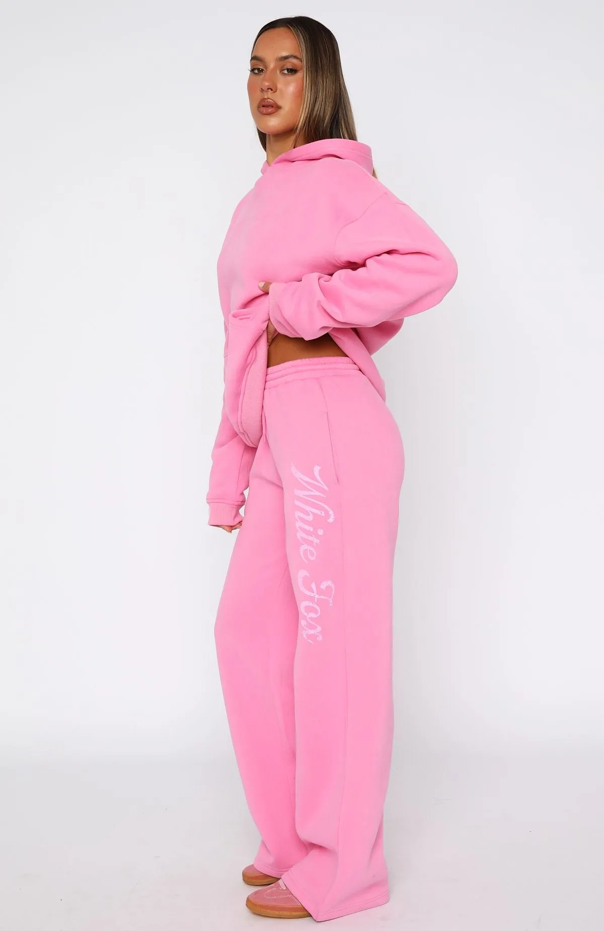 Water Repellent Treatment The Good Life Wide Leg Sweatpants Pink