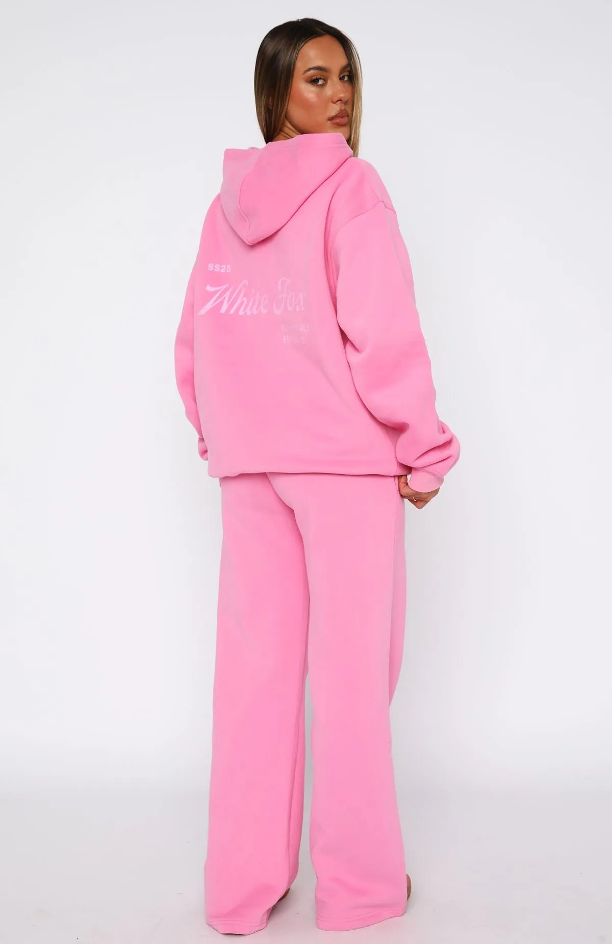 The Good Life Wide Leg Sweatpants Pink Simple Form