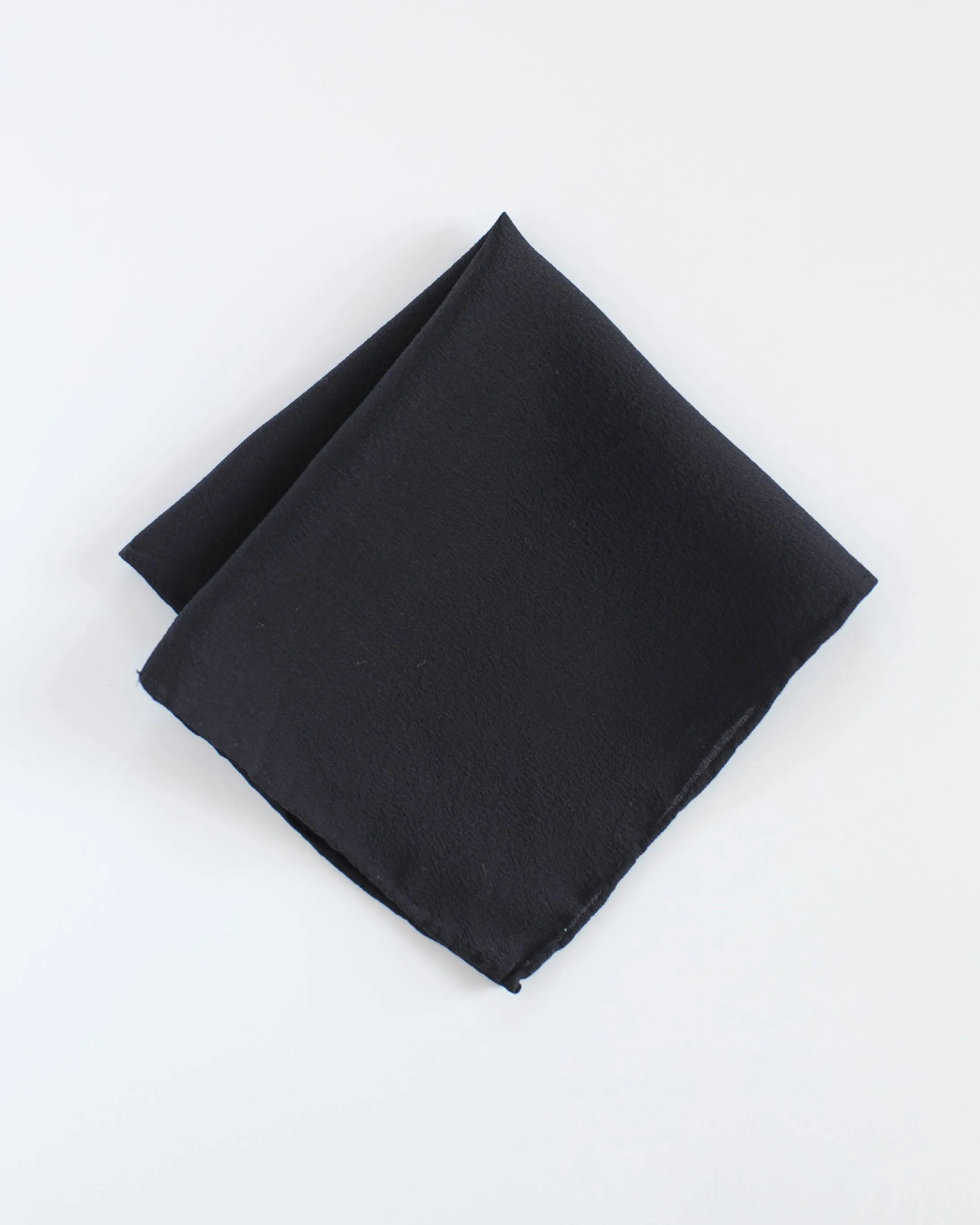 'The Hankie' Washable Silk Scarf in Charcoal