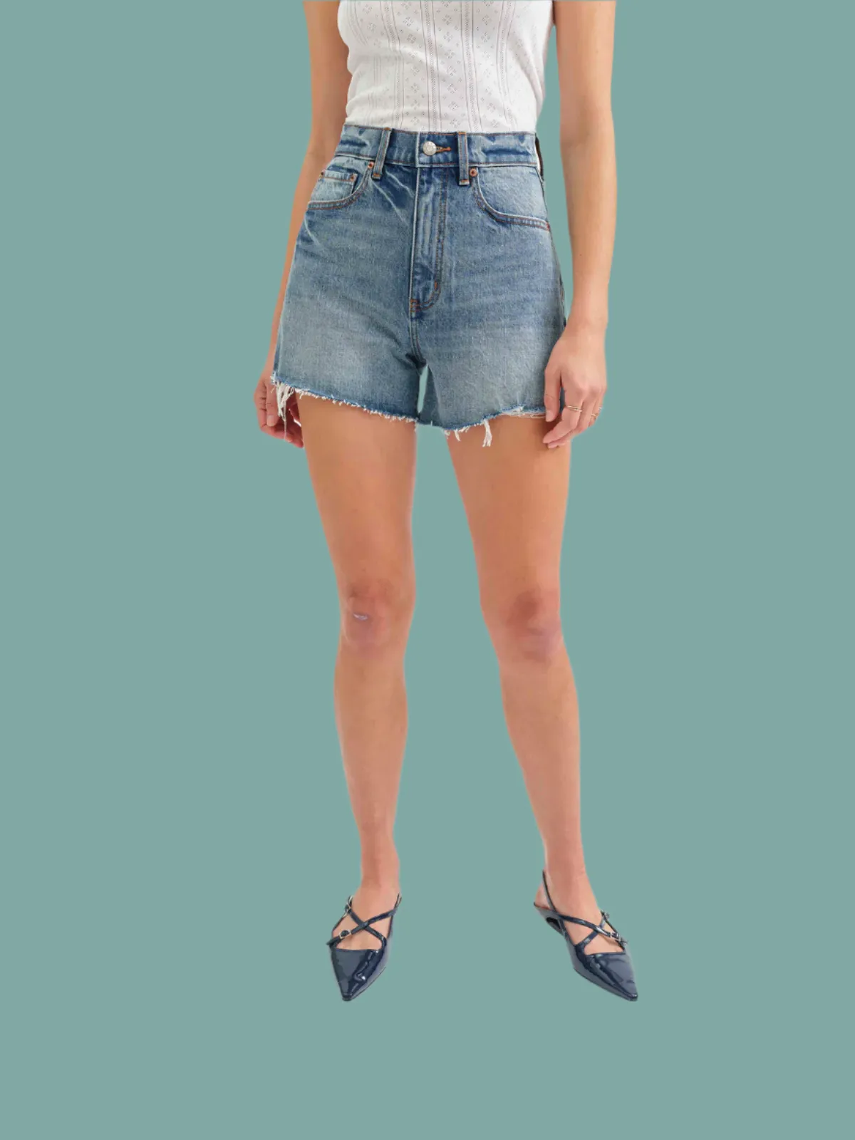 The Knockout High Rise Short in Thrill Vintage Quick Fit Wear