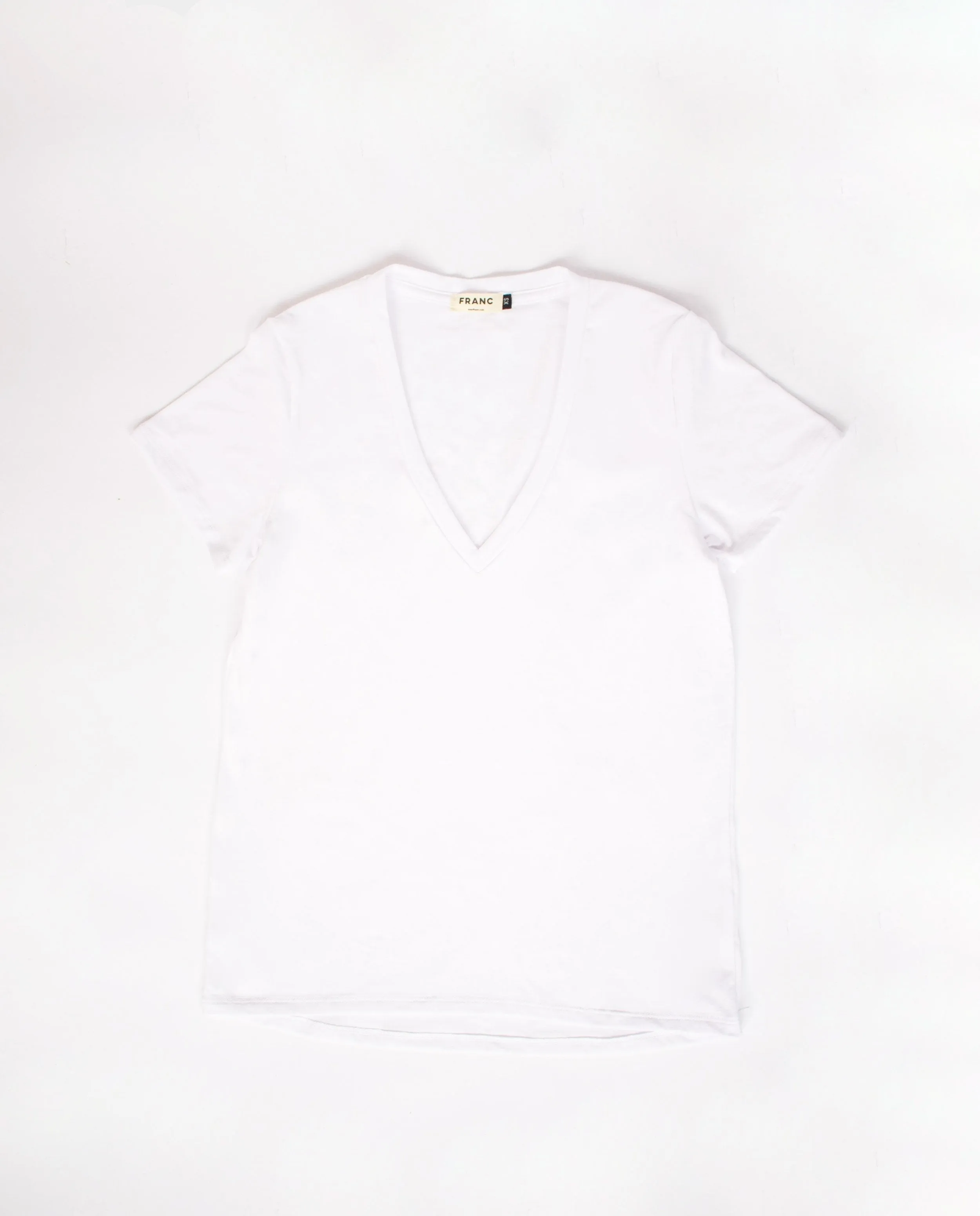 The V-Neck Tee in White
