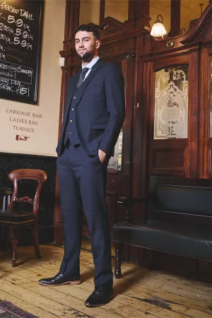 The WHU Collection - MAX Navy Three Piece Suit As Worn By Max Kilman