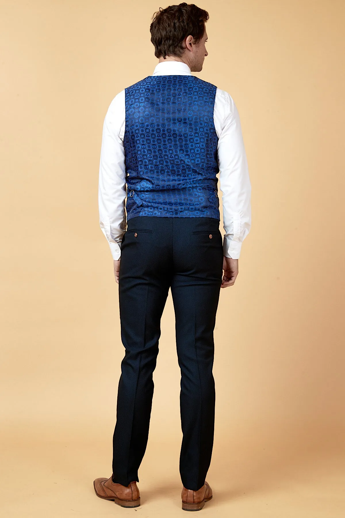 The WHU Collection - MAX Navy Three Piece Suit As Worn By Max Kilman