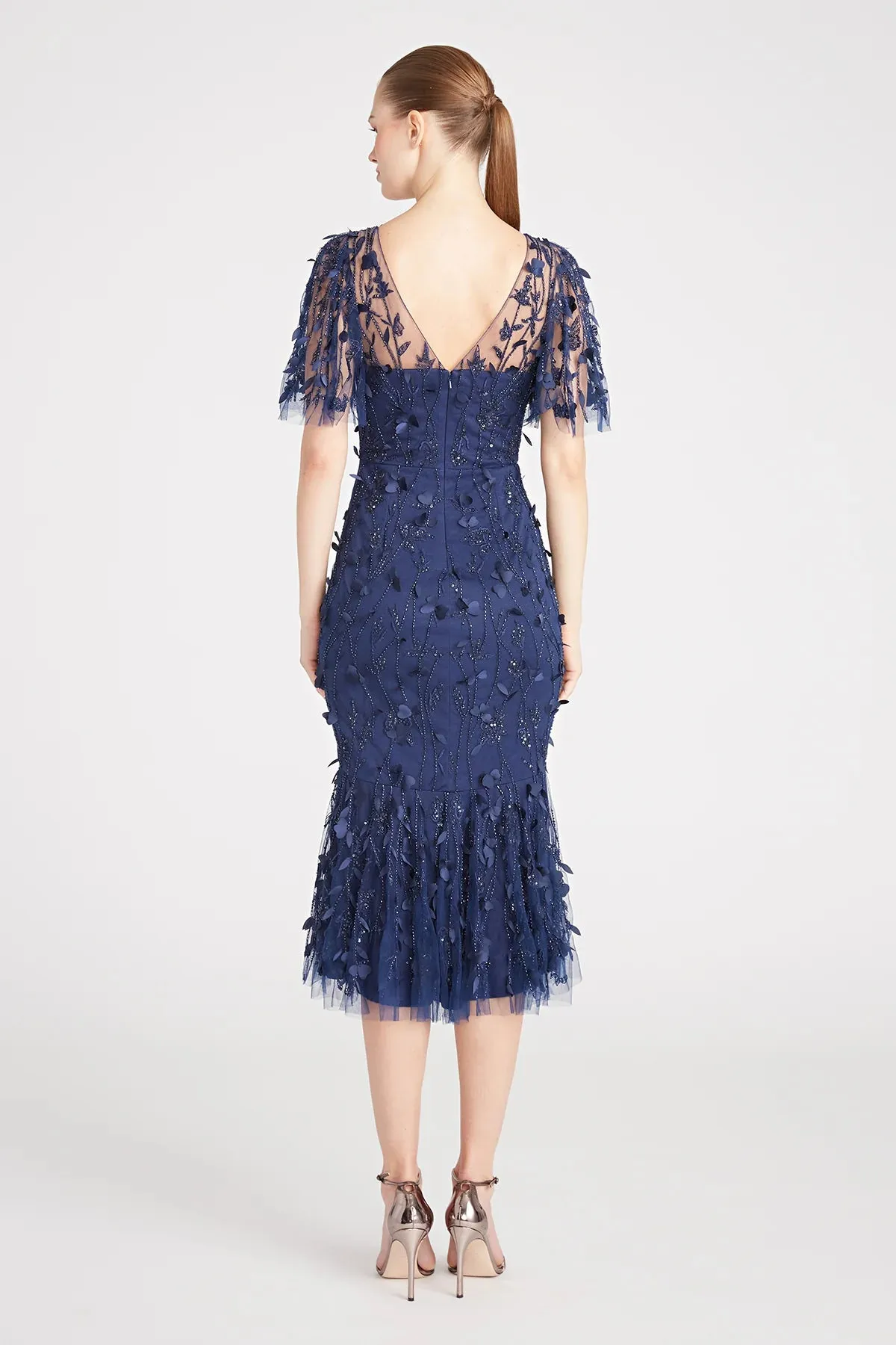 THEIA - 8818857 - Gretchen Petal Cocktail Dress