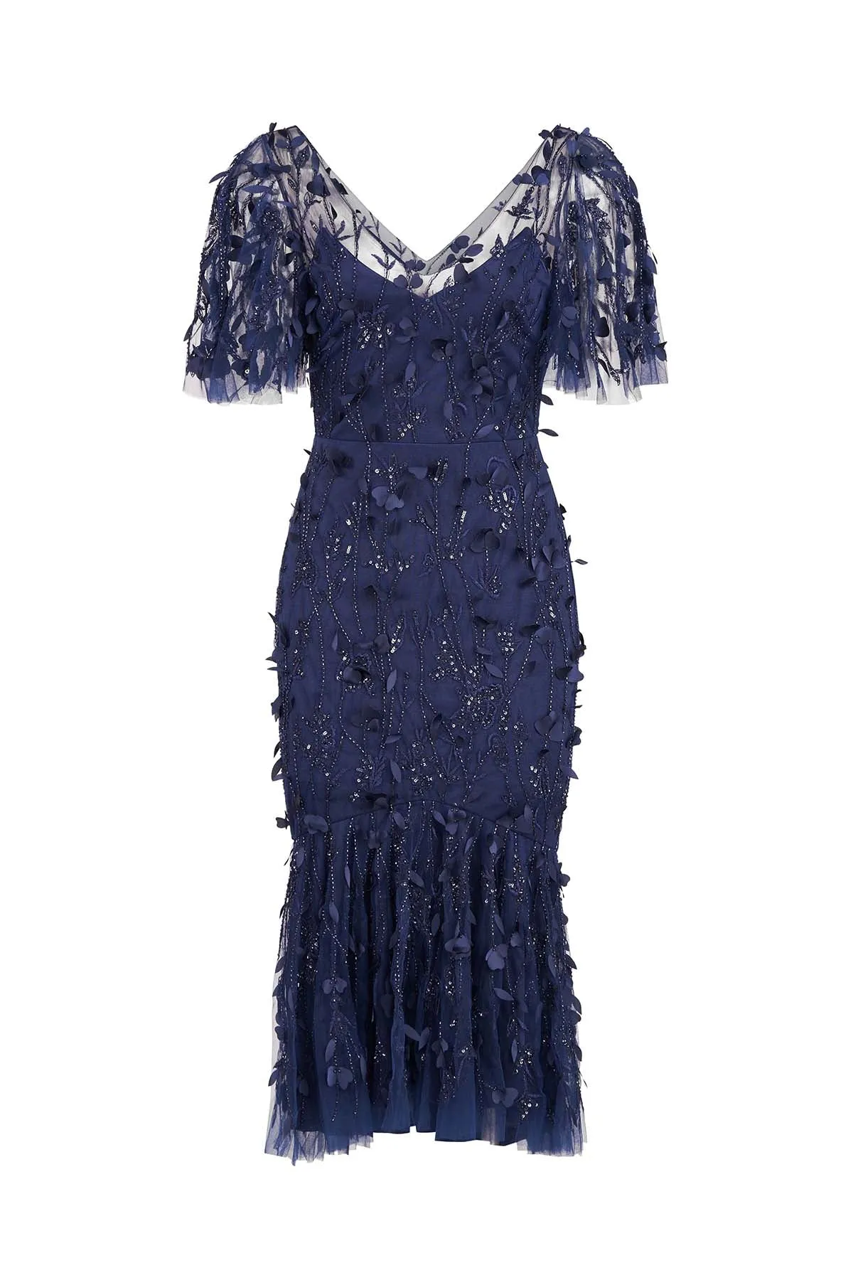 THEIA - 8818857 - Gretchen Petal Cocktail Dress