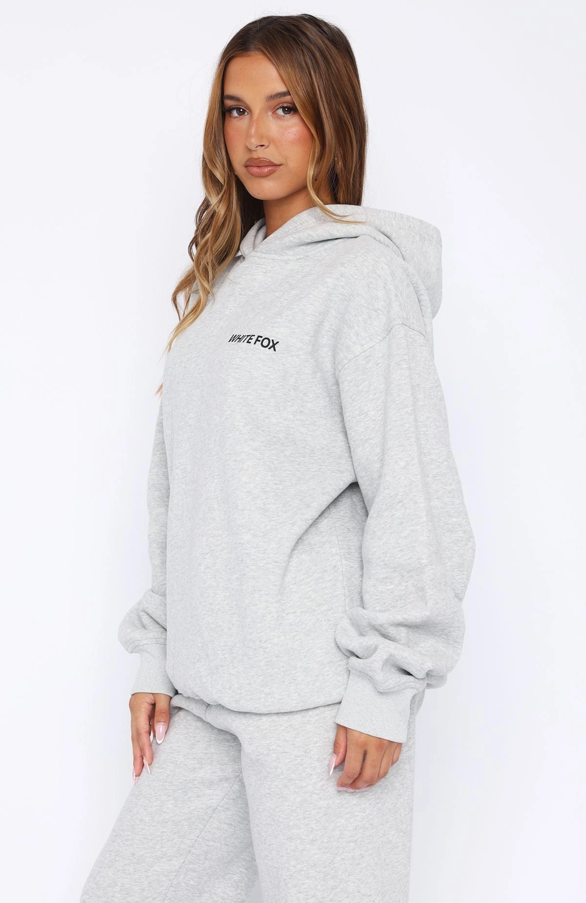 FourWay Stretch Seasonal Trend Core Classic Oversized Hoodie Dark Grey Marle